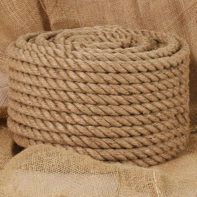 Corde de jute 100 m de long 16 mm d'épaisseur