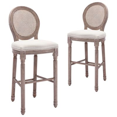 Lot de 2 Tabourets de Bar, Chaise de Pub, Siège de Bistrot, Meuble de Salle à Manger Cuisine Salon Maison Intérieur