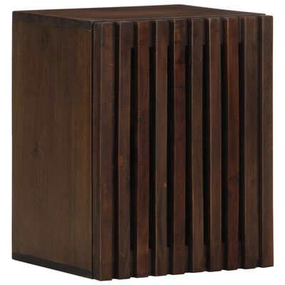 Armoire murale de salle de bain 38x34x48cm brun manguier massif