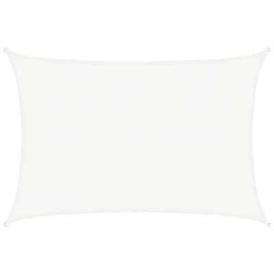 Voile d'ombrage 160 g/m² Blanc 3x4,5 m PEHD