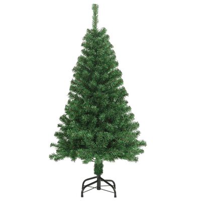 Arbre de Noël artificiel avec branches épaisses vert 120 cm PVC