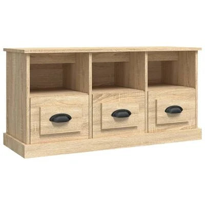 Meuble TV chêne sonoma 100x35x50 cm bois d'ingénierie