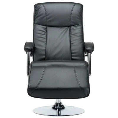 Fauteuil TV noir similicuir