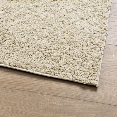 Tapis shaggy PAMPLONA poils longs moderne doré 300x400 cm