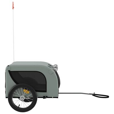 Remorque de vélo pour animaux de compagnie gris et noir