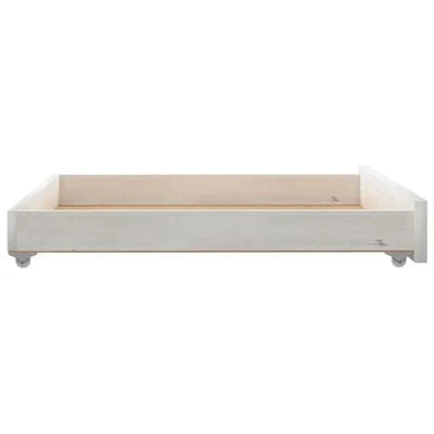 Tiroirs de lit 2 pcs Blanc Bois de pin massif