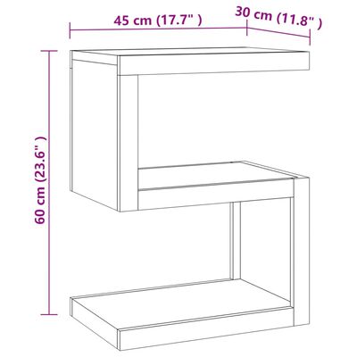 Table d'appoint 45x30x60 cm Bois massif de teck